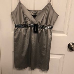 Express Sequin Tank Top Size Medium